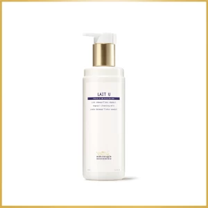 Lait U bottle and pump, luxury skincare product at Skin in the Ranch